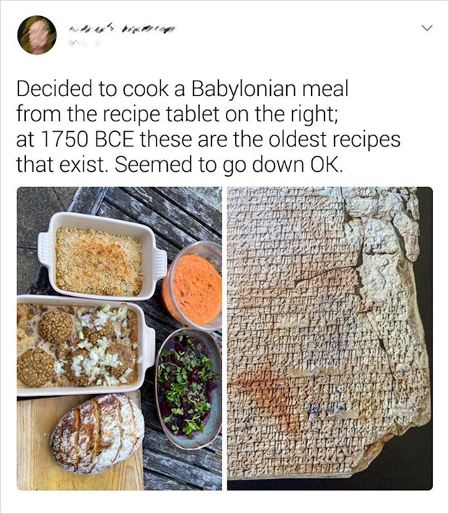 Netko je dešifrirao recept sa stare babilonske ploče te napravio "drevni ručak".