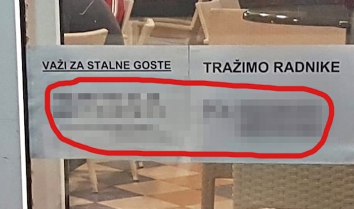 Ovaj kafić hitno treba radnika, sve će vam biti jasno kad vidite što su napisali gostima
