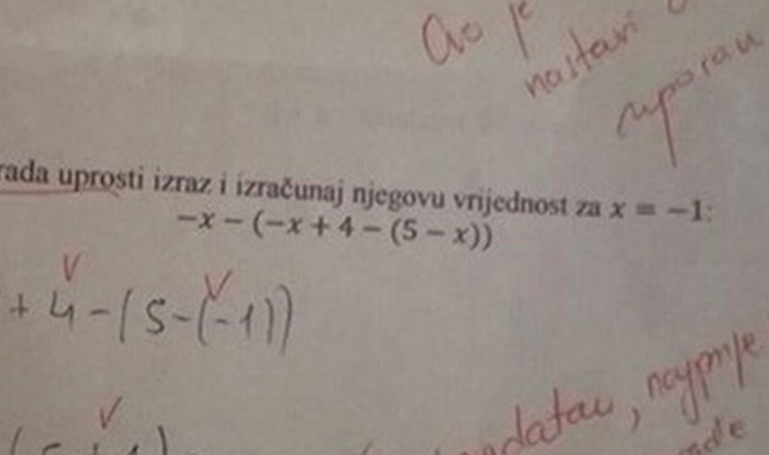 Učenik je na ispravljenom testu dobio poruku koja je mnoge oduševila