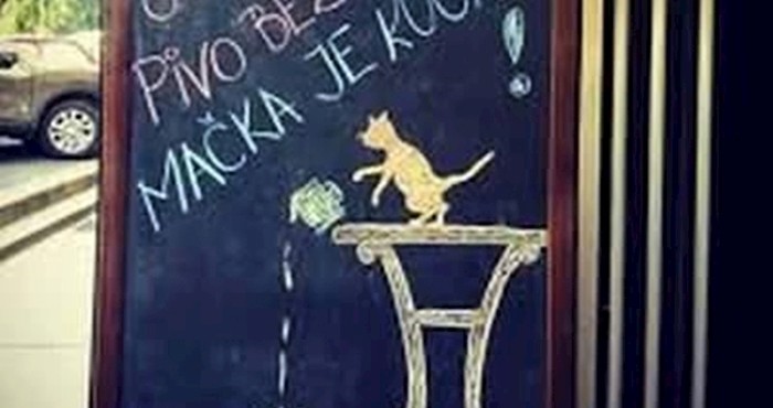 Restoran je postavio ploču ispred ulaza i nasmijao goste zanimljivim upozorenjem