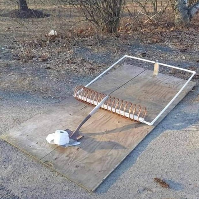 "Ako već izlazite van, pazite da ne naletite na zamku."