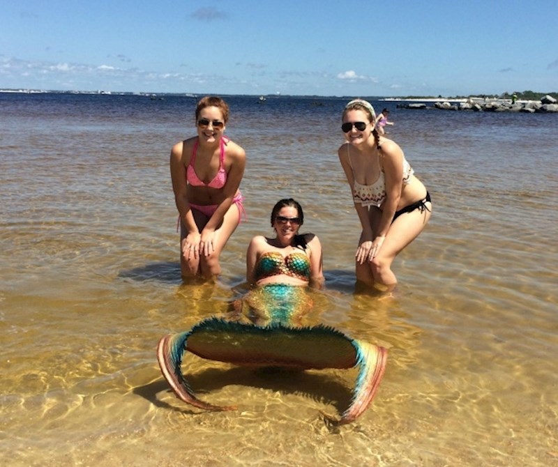 "Na plaži smo naišli na ženu koja je glumila sirenu."