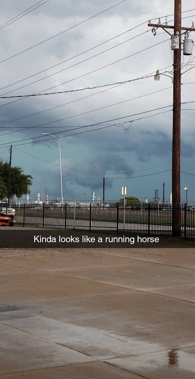 Oblak koji izgleda kao konj...