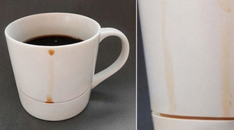 Šalica koja uhvati tekućinu koja se prolije