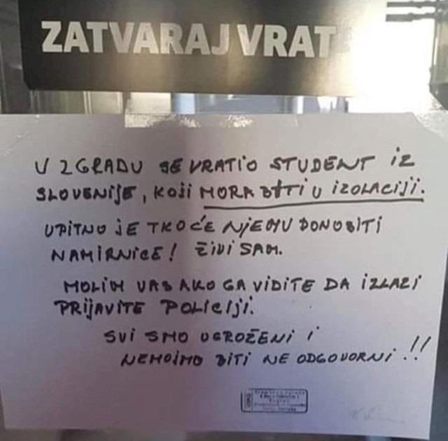 Pretjerivanje ili sasvim ok upzorenje?