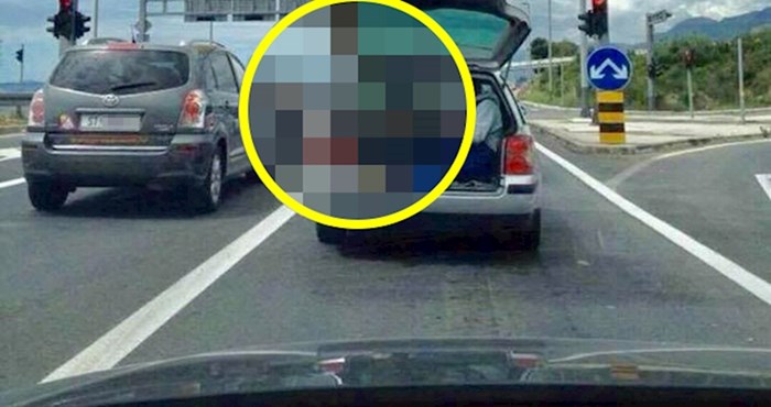 Netko je slikao čudan prizor na cesti i dokazao da je u Hrvatskoj sve moguće