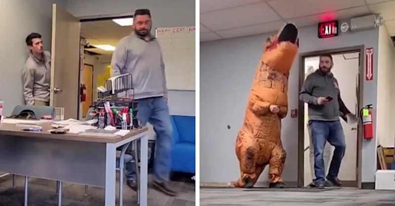 VIDEO Ovaj lik svakodnevno prepada šefa na poslu, kaže da će nastaviti dok ne dobije otkaz