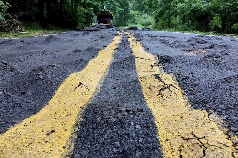 Evo što se dogodilo s cestom koja je bila poplavljena nakon obilnih kiša.