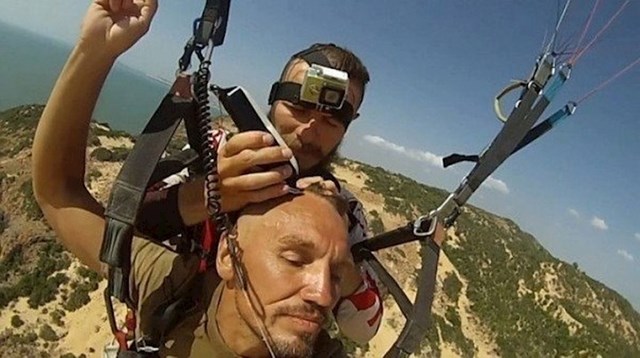 šišanje tijekom paraglidinga