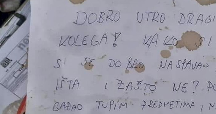 Ujutro ga je dočekala čudna poruka, prijatelj mu je napisao što se dogodilo