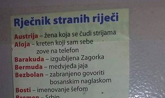 Ovaj genijalni rječnik neće razumjeti osobe koje sve shvaćaju previše ozbiljno