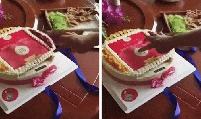 Rekli su mu da stisne gumb na rođendanskoj torti, iznenađenje mu se svidjelo