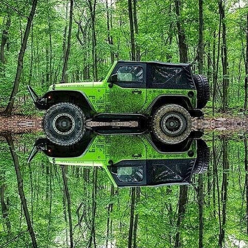 Način na koji su se kotači reflektirali...