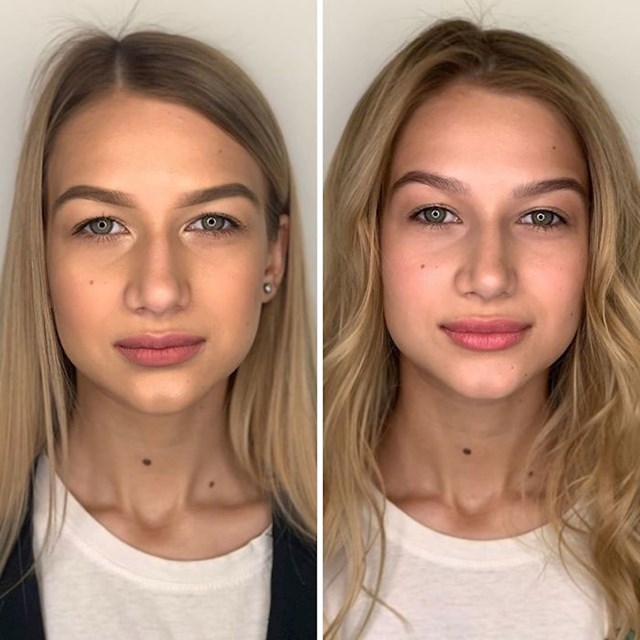 Žene su se prvo našminkale same, a onda ih je našminkala profesionalka: Pogledajte razliku (FOTO) #8