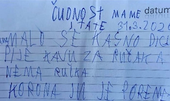 Dijete je u vrijeme korone pisalo bilješke o roditeljima, otkrilo je malo previše o njima