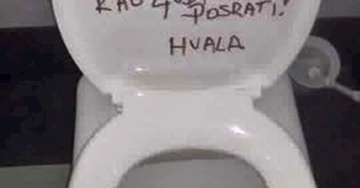 Zar je do ovoga došlo?! Goste je u javnom WC-u dočekala neobična zamolba