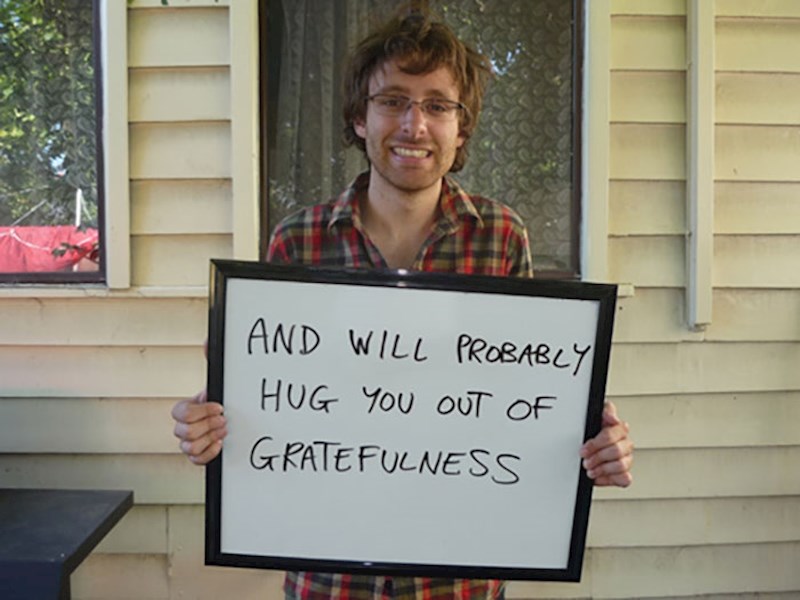 "I vjerojatno ću te iz zahvalnosti zagrliti"