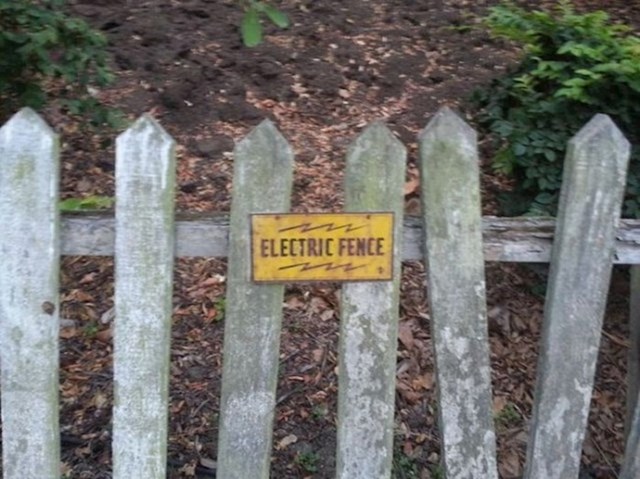 Hmm... Ovo ne izgleda baš kao električna ograda.