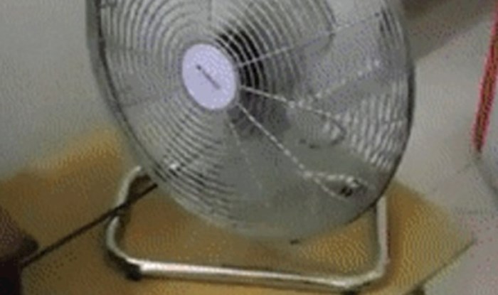Snimka ovog ventilatora postaje puno zanimljivija kad vidite što je na televiziji