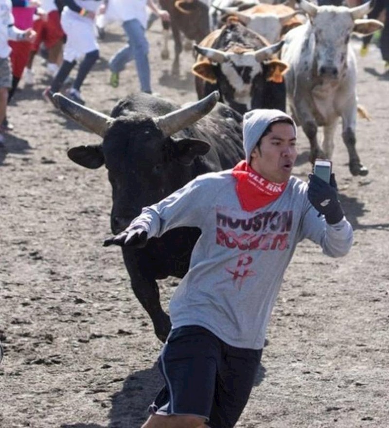 Slikao je selfie u kritičnom trenutku...