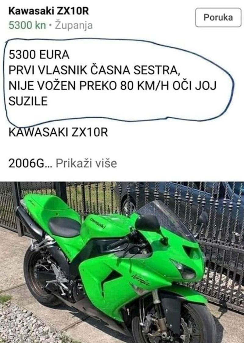 Pogledajte njegov oglas:
