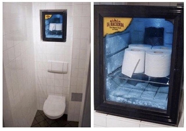 Meksički restoran u WC-u ima hladni toaletni papir za guze koje su osjetljive na začinjenu hranu.