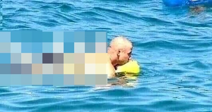 Muškarac je začudio ljude s plaže, pogledajte na čemu je plutao u moru