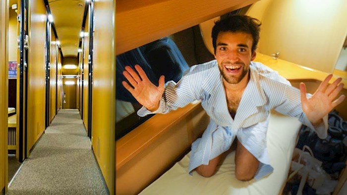 Mladić se vozio u nevjerojatnom japanskom vlaku-hotelu, jedna stvar ga je posebno oduševila