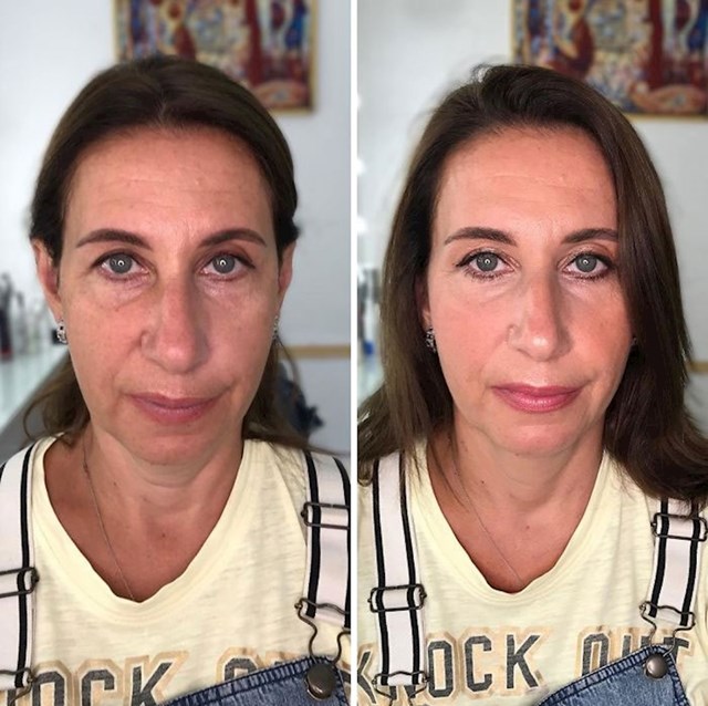 Žene su se prvo našminkale same, a onda ih je našminkala profesionalka: Pogledajte razliku (FOTO) #21