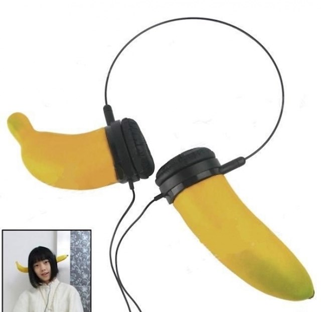 Slušalice u obliku banane