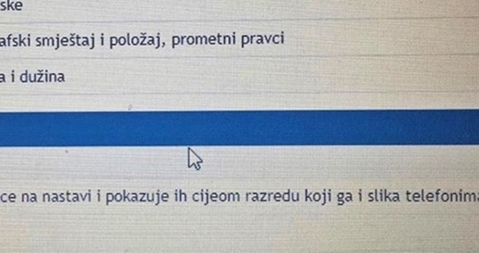 Roditelje šokirala profesorova bilješka: Evo što je učenik radio tijekom nastave