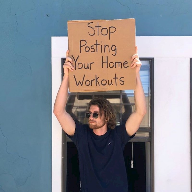 Prestanite objavljivati kako vježbate kod kuće