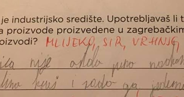 Dijete nije moglo iskrenije odgovoriti na pitanje u školskom zadatku, no profesorica nije priznala odgovor