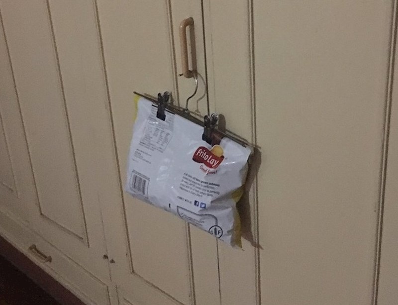 "Evo kako moja mama čuva otvoreni čips."