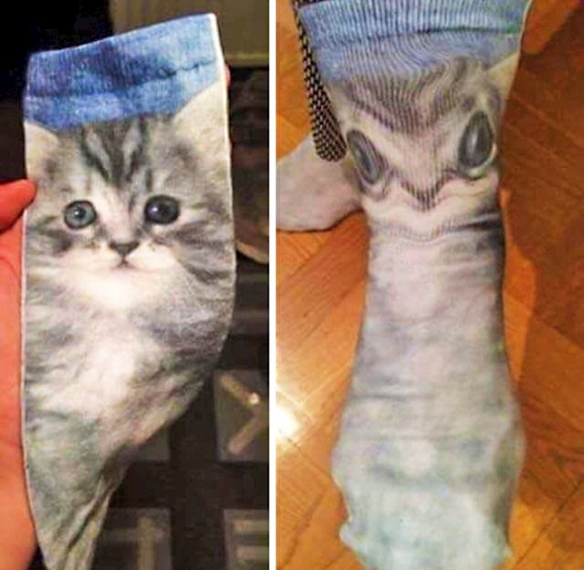 Slatke čarapice su se promijenile kad ih je stavila na noge...
