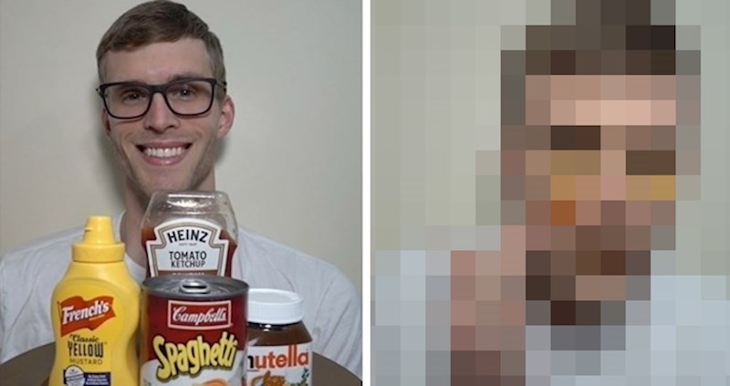 VIDEO Mladić je htio dokazati da se umjesto šminke može koristiti hrana, pogledajte kako je na kraju izgledao