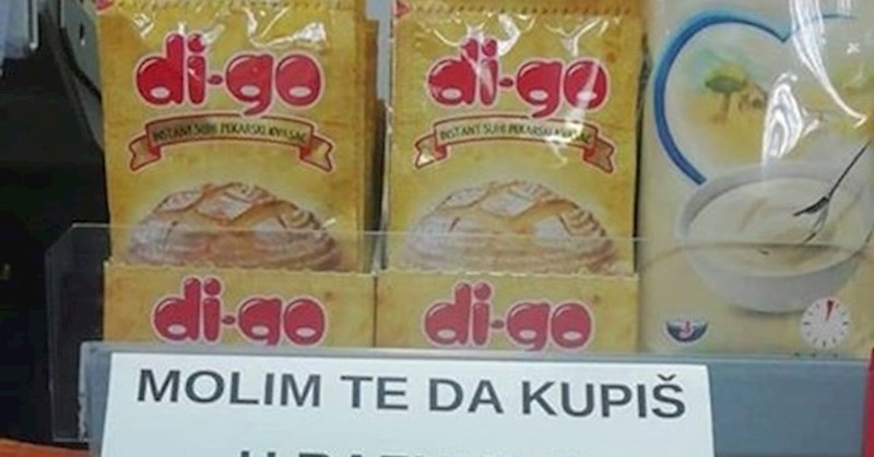 U ovom dućanu su postavljene poruke kakvih bi ovih dana trebalo biti svugdje