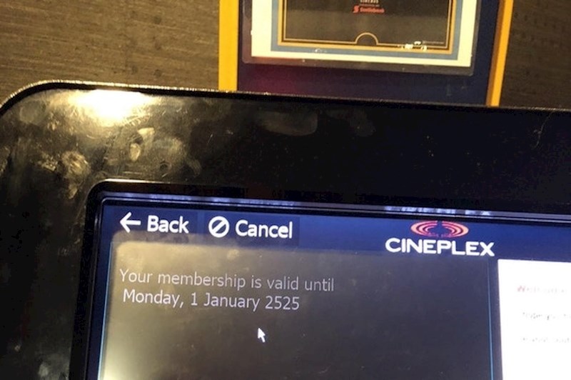 "Čini se da moje članstvo u teretani vrijedi još 505 godina..."