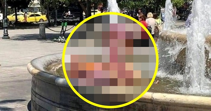 Usred grada su vidjeli čudaka kojemu ne treba more kako bi uživao u ljetu