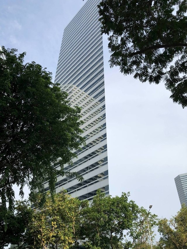 Ova zgrada u Singapuru je zapravo trokutastog oblika. Zbog kuta slikanja izgleda kao da se sastoji od jednog tankog zida.