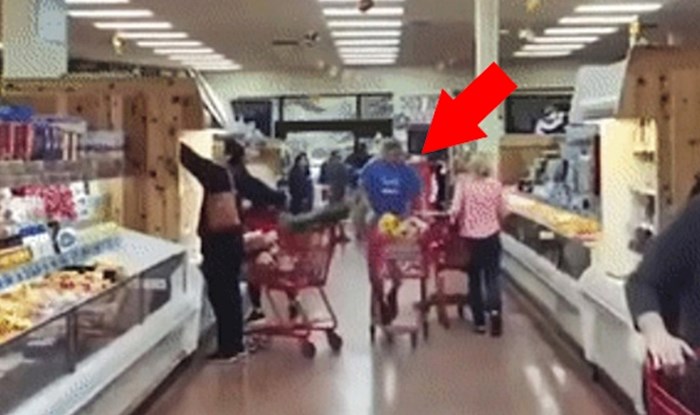 Muškarac je svojim ponašanjem začudio ostale kupce u supermarketu, pogledajte što je radio