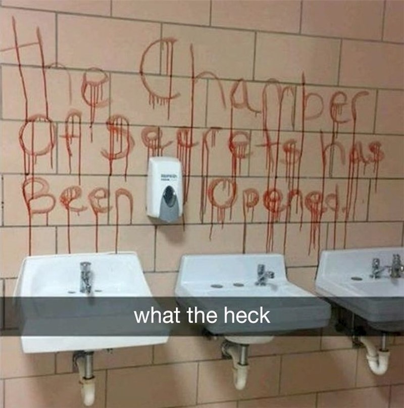 "U školi sam naišao na čudnu poruku..."