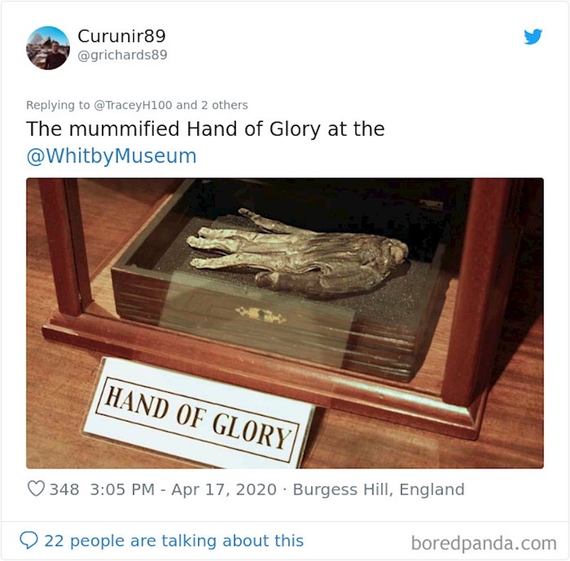 Još jedna ruka. Ovaj engleski muzej čuva mumificiranu "ruku slave".