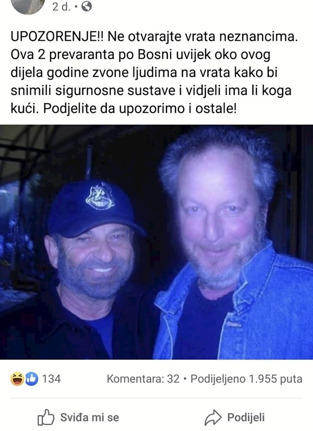 Evo što je pisalo u upozorenju koje je zapravo obična sprdnja: