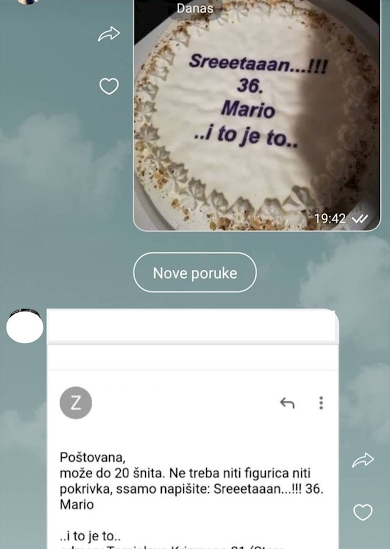 Pogledajte što je slastičarka napisala na tortu: