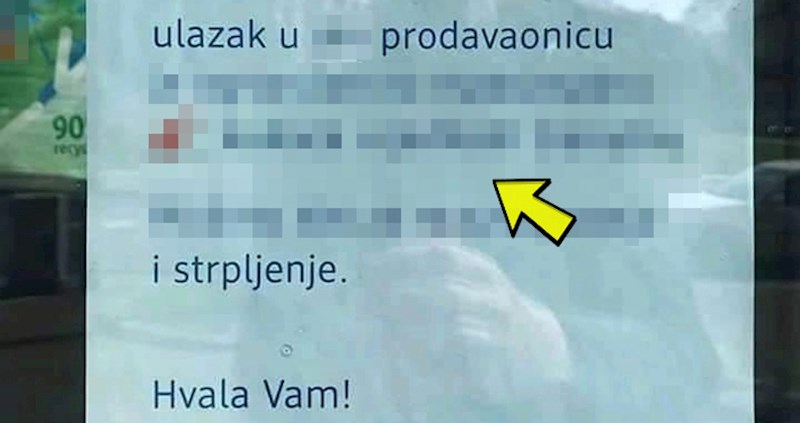 Na ulazu u prodavaonicu ostavili su važnu obavijest, no jedan detalj je nasmijao kupce