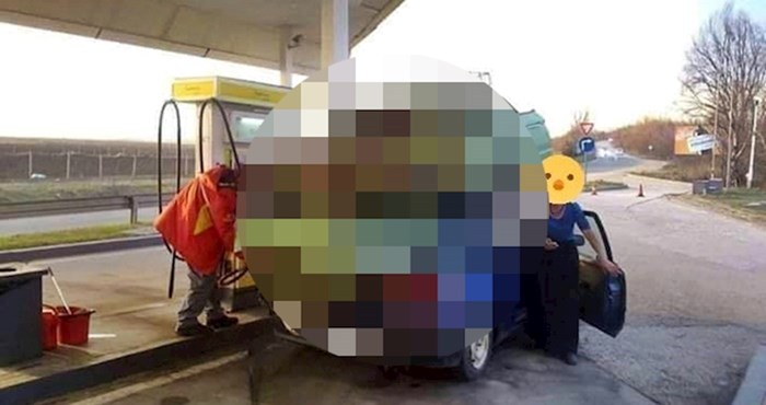 Kad je vidio tko se zaustavio na benzinskoj postaji, morao ih je slikati