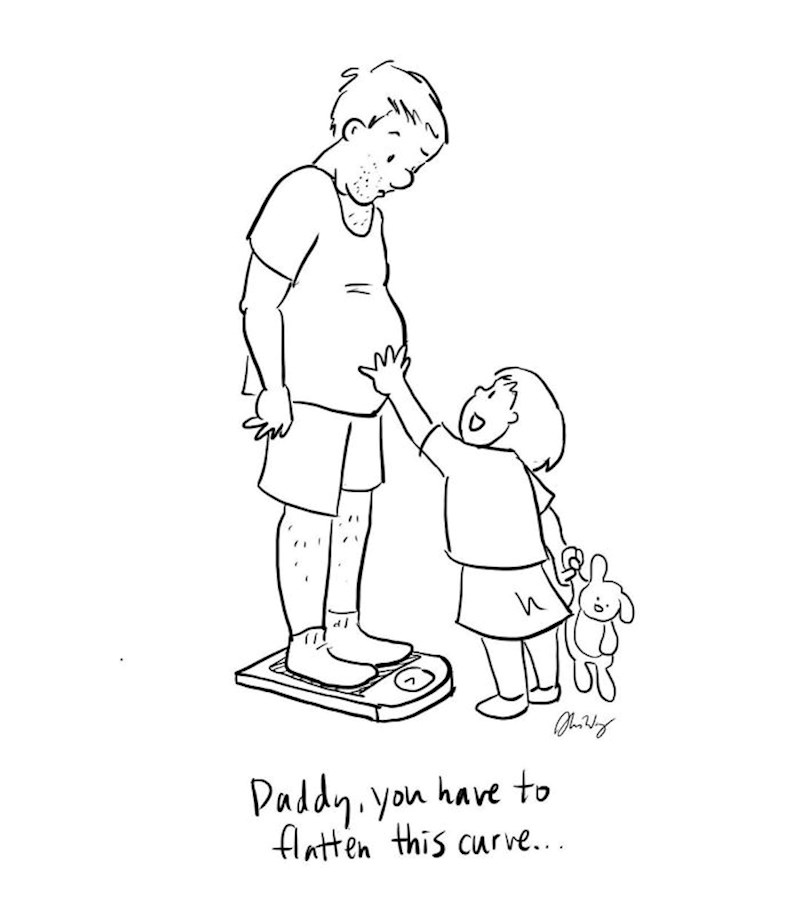 "Tata, moraš izravnati ovu krivulju..."