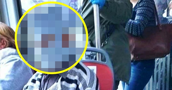 Djed je nasmijao putnike u gradskom autobusu, pogledajte što je nosio kao zaštitnu masku