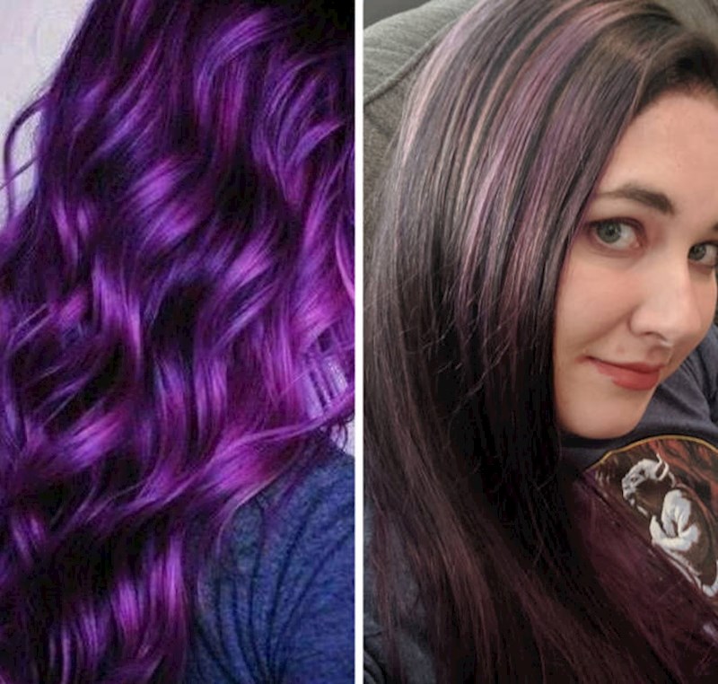 Dugo je sanjala o tome da ofarba kosu u ljubičasto. Rezultat je bio razočaravajući.